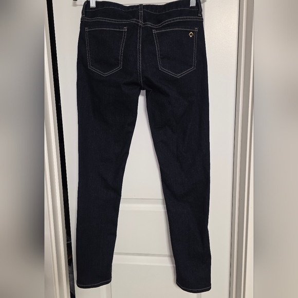 Kate Spade Jeans Kate Spade Broome Street Dark Blue Denim Skinny Jeans Sz 29 - Picture 7 of 16